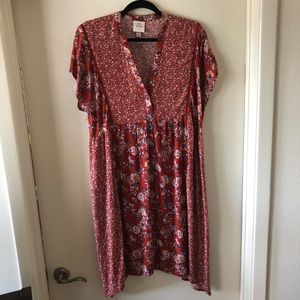 Knox Rose Floral Dress - M